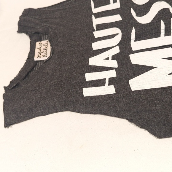 Madison & Berkeley Hot Mess Tank Top Gray  XS - Picture 3 of 5